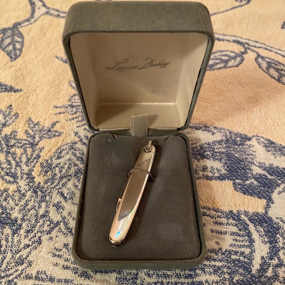 Leonore Doskow Latama Sterling Pocketknife + File